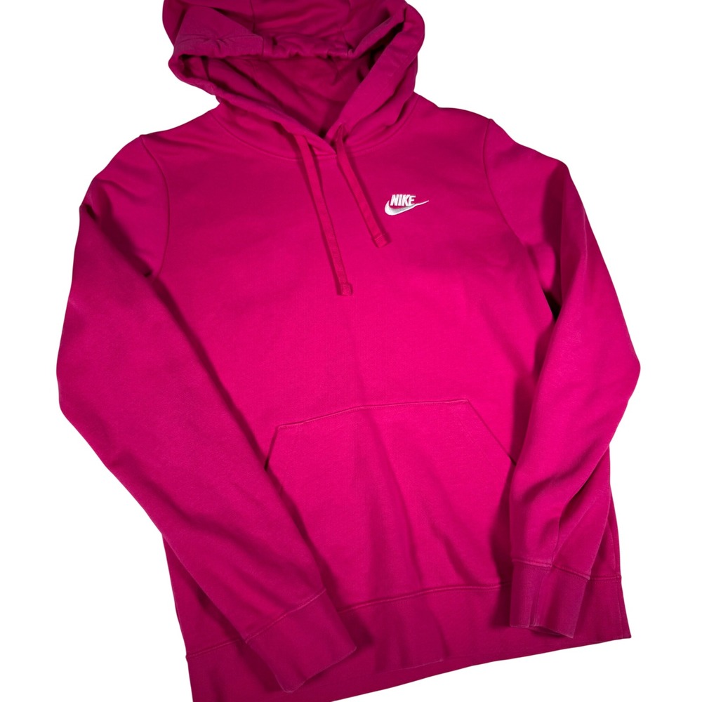 Nike Sportswear Club Fleece Hoodie Pink DQ5793-615 Womens Small